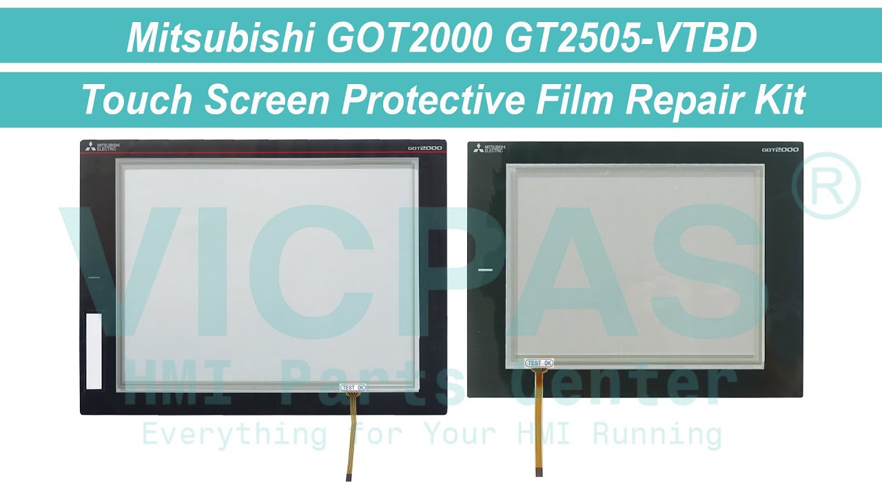 GT2505-VTBD Mitsubishi GOT2000 Overlay Touch Repair - YouTube