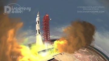 Apollo 11 launch animation (warped)