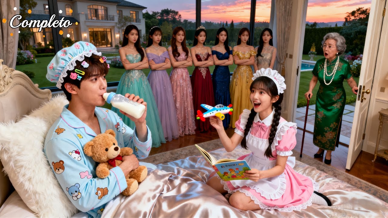 CEO fingió ser tonto&ahuyentó a las ricas,solo sirvienta amable le leía cuentos X dormir...¡y cayó!