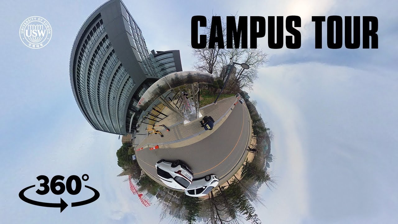 The University of Suwon in 360° - Campus Tour (Spring) - YouTube