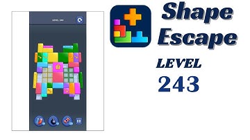 🔥 Shape Escape Level 243 Walkthrough | Can You Solve It? 🧠💥