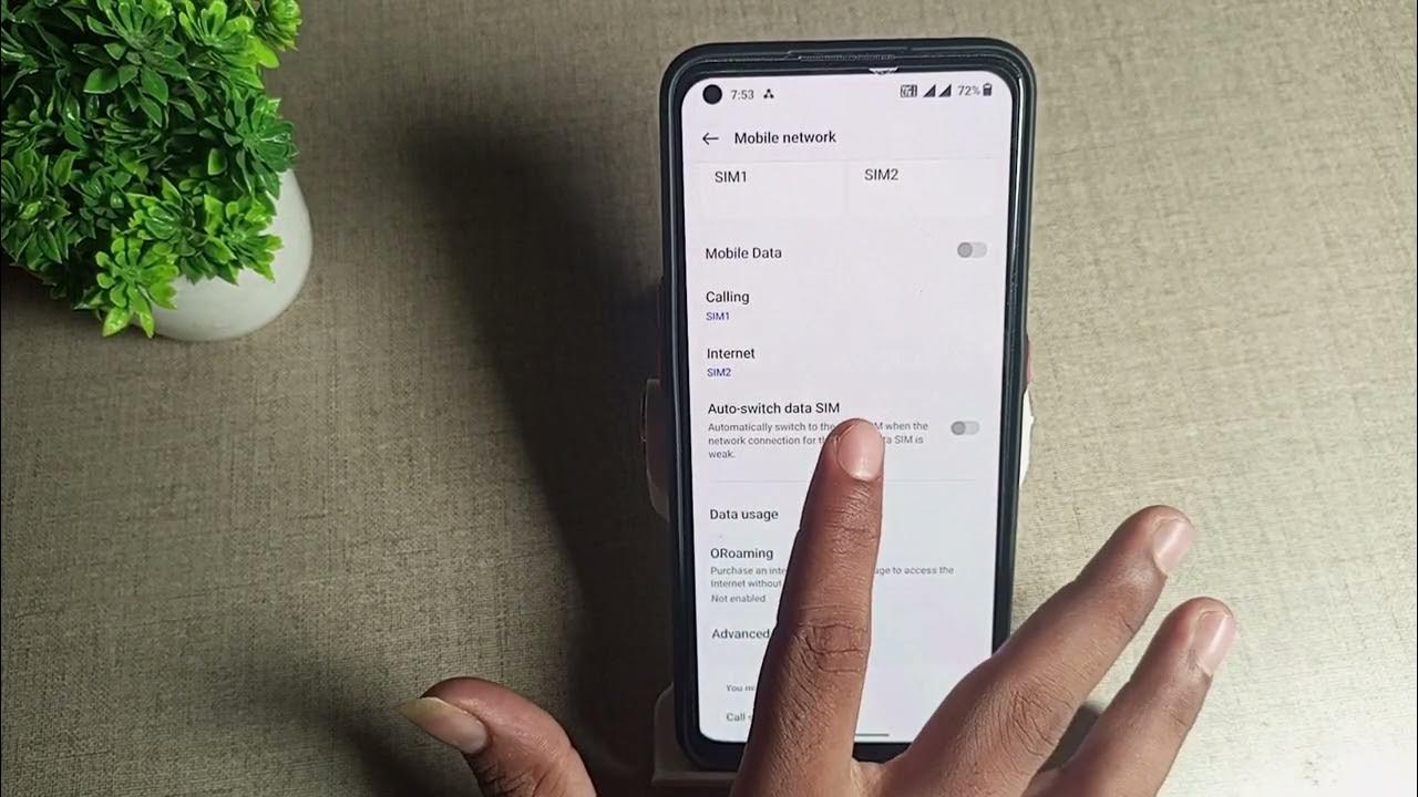 How to on & off Auto switch mobile Data in OnePlus 2T 5G , call mobile settings YouTube