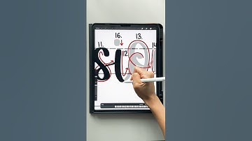 How fast can you guess the word? 🤔 link in description! #procreate #shorts #calligraphy