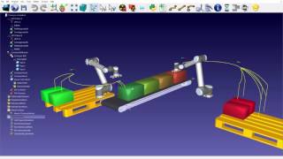 Famous Conveyor Pallet and Sensor simulation - RoboDK Profile