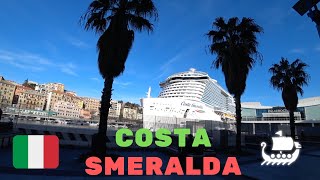 Обзор новейшего лайнера Costa Cruise-Costa Smeralda. Второй рейс лайнера - Италия, Испания, Франция.