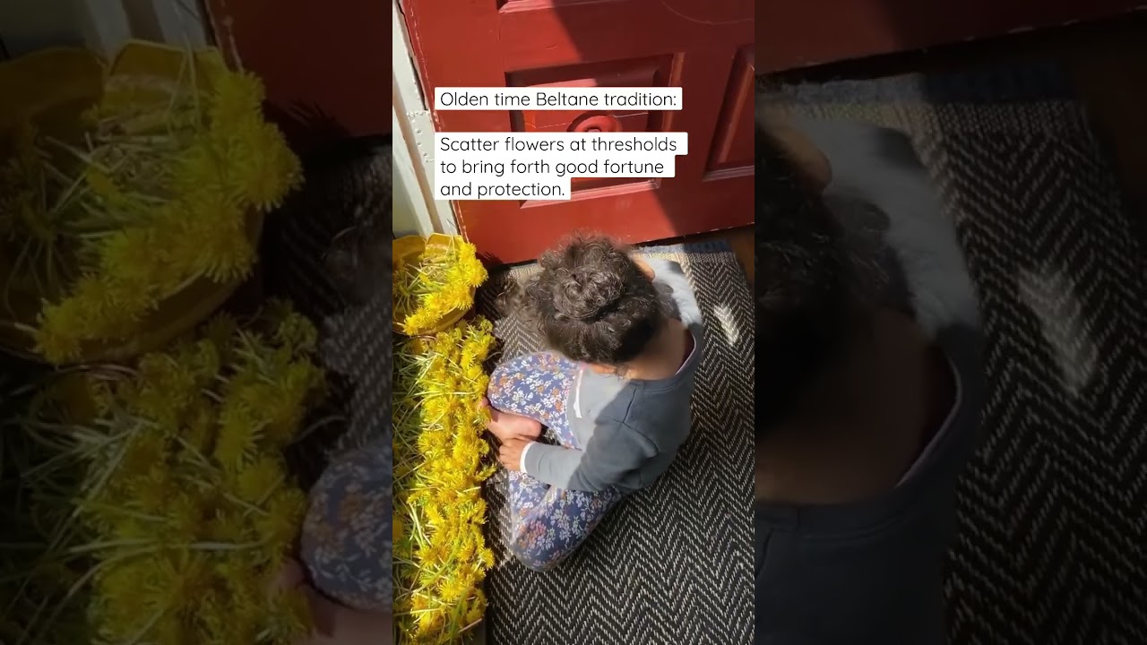 Beltane tradition for good fortune & protection.