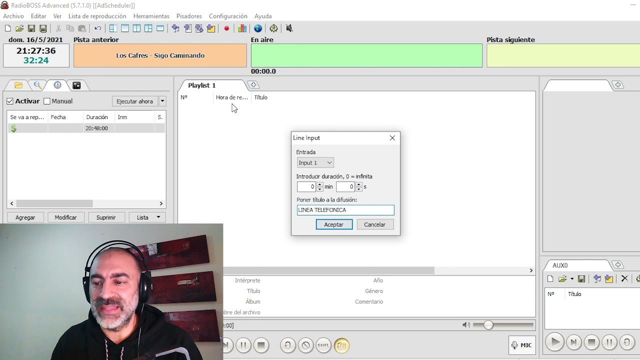 Emitir llamadas telefónicas con el Radioboss - CAP 4