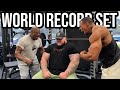 World record with ronnie coleman and larry wheels  gym reaper in usa