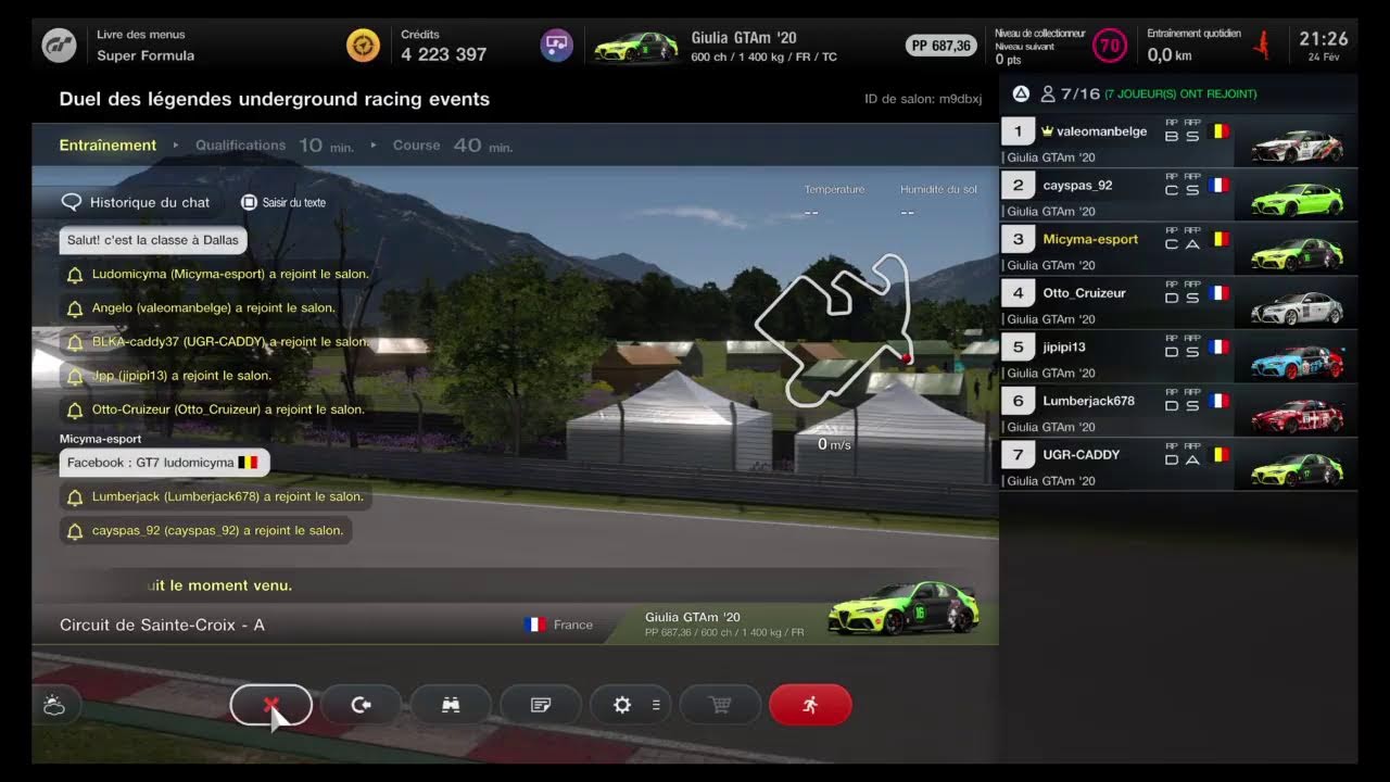 Underground racing event