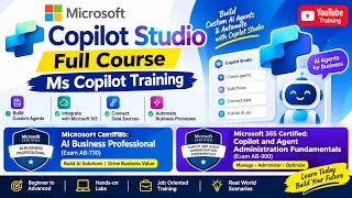 Microsoft Copilot Studio Full Training | Create AI Agents, Connect Data & Automate Workflows