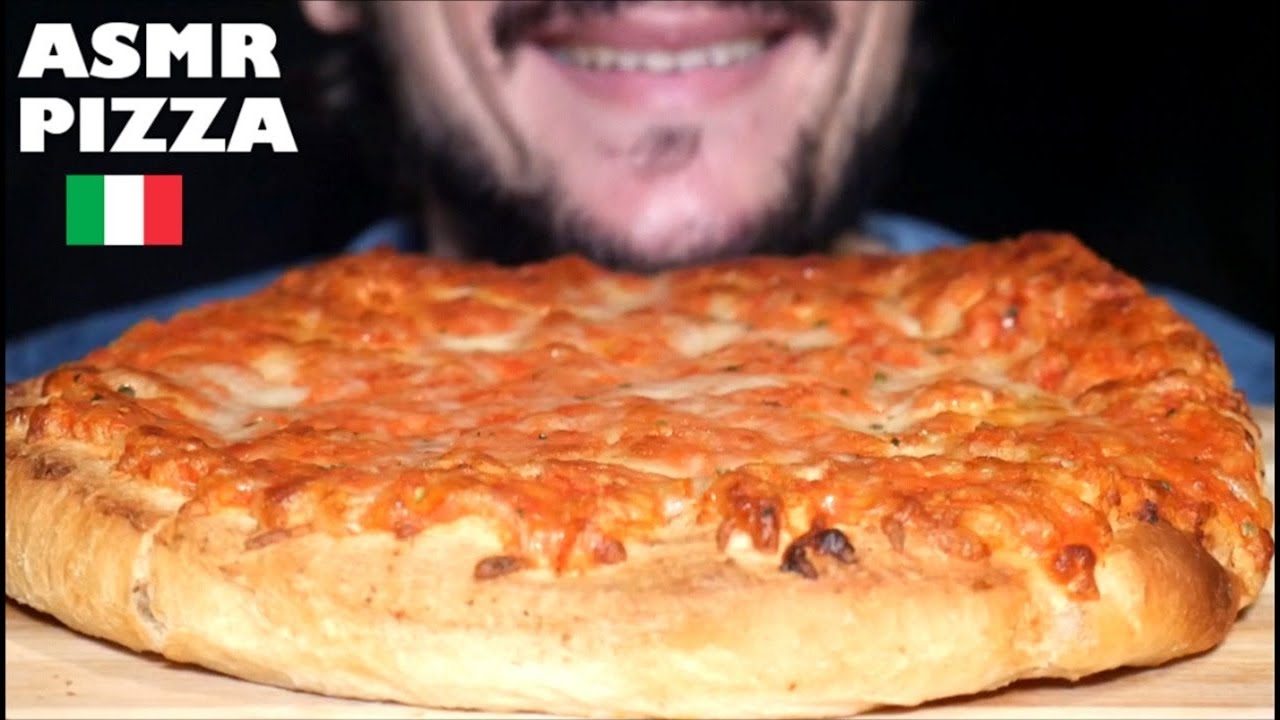 ASMR PIZZA MARGHERITA ITALIAN EATING SOUNDS SHOW *MUKBANG ITA FOOD ITALY NO TALKING IN QUARANTINE