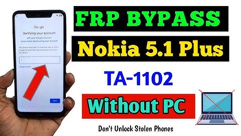 Nokia 5.1 Plus  Frp Bypass | Nokia TA-1102 Google Account Unlock