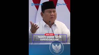 PRABOWO Singgung Kasus Tuduhan Ijazah Palsu Jokowi