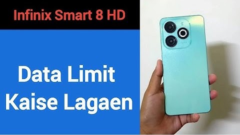 How to set data usege, Infinix smart 8 HD me data limit Kaise lagaen