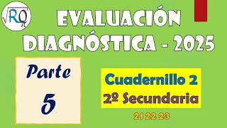 DIAGNOSTIC ASSESSMENT 2025 👍 BOOKLET 2 ✔ 2ND YEAR MATHEMATICS PART 5 | QUESTION 21 22 23