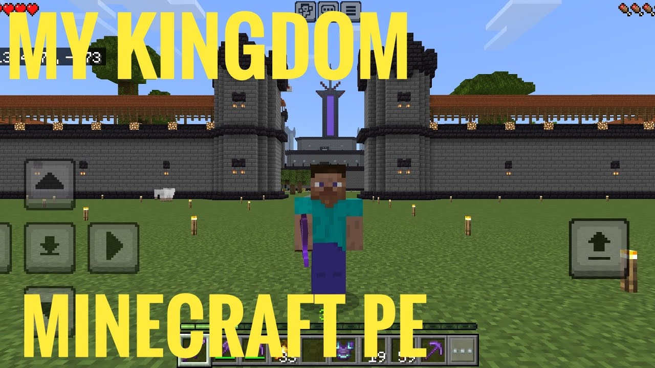my Kingdom tour in Minecraft pe survival series 👍😊 - YouTube