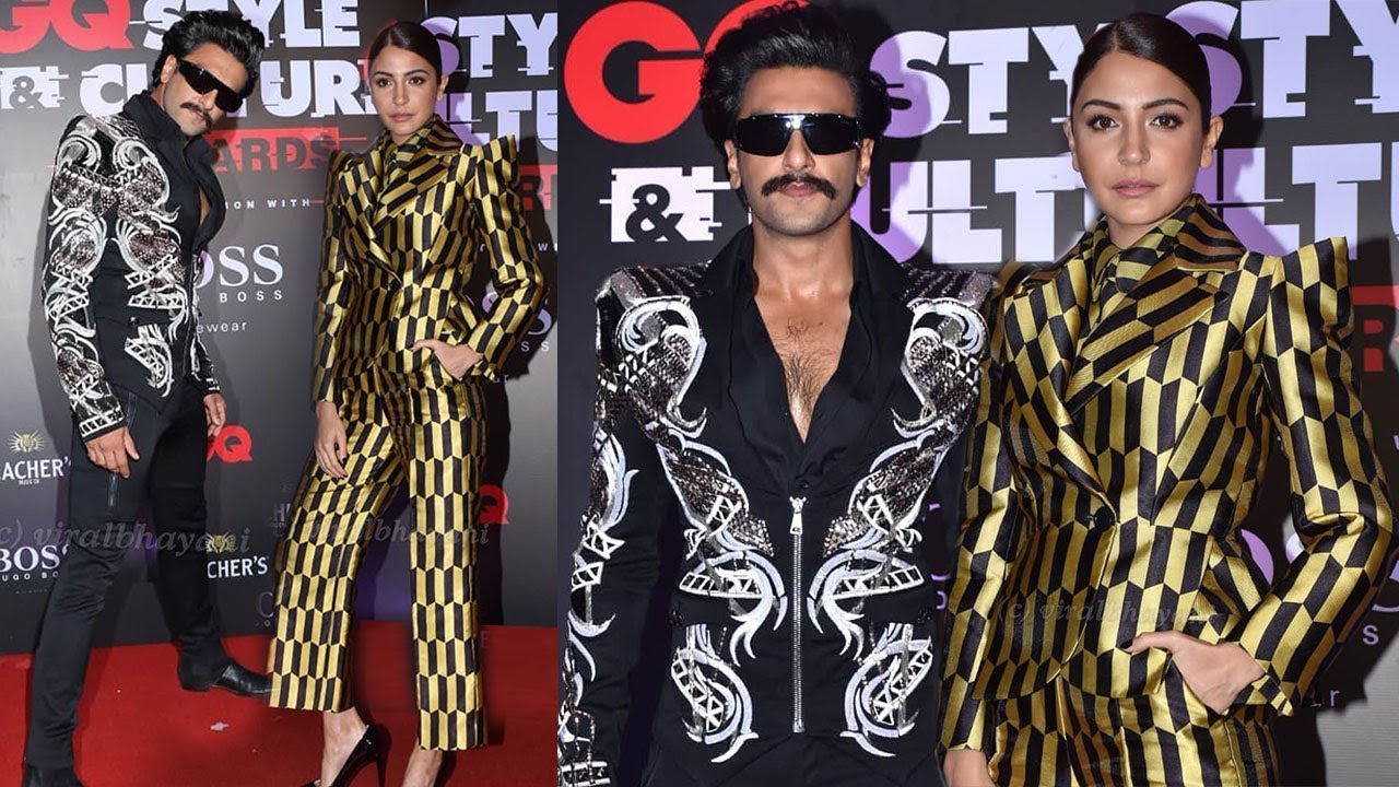 Ranveer Singh's GRAND Entry With Ex Girlfriend Anushka Sharma At GQ Style & Cultural Awards - YouTube
