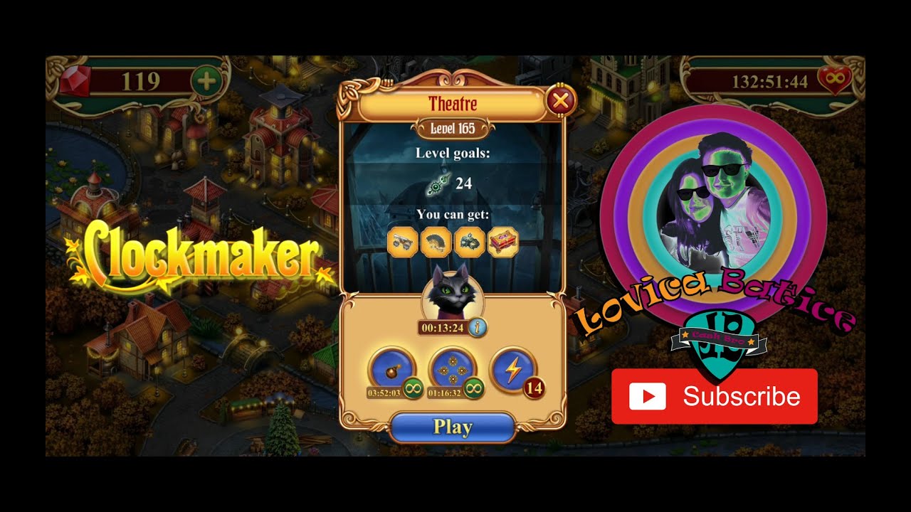 Clockmaker Match 3 Mystery Game Theatre Level 161 165