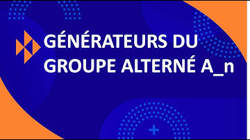 (Groupes) générateurs du groupe alterné A_n