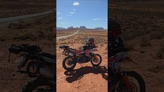 I visited the Forrest Gump Point in Monument Valley #monumentvalley #advriding