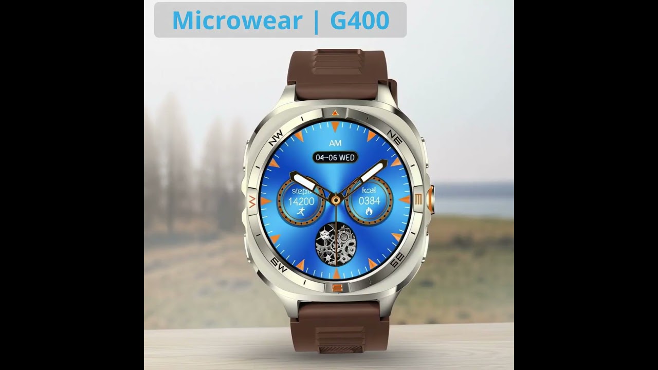 Βίντεο προϊόντος: Smartwatch Microwear G400 - Brown Silicone (2)