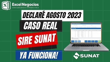 SIRE Libros electrónicos - Declaración y envío REAL