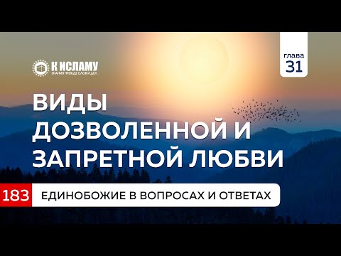 Глава 31. Вопрос 183. Виды дозволенной и запретной любви | Единобожие в вопросах и ответах