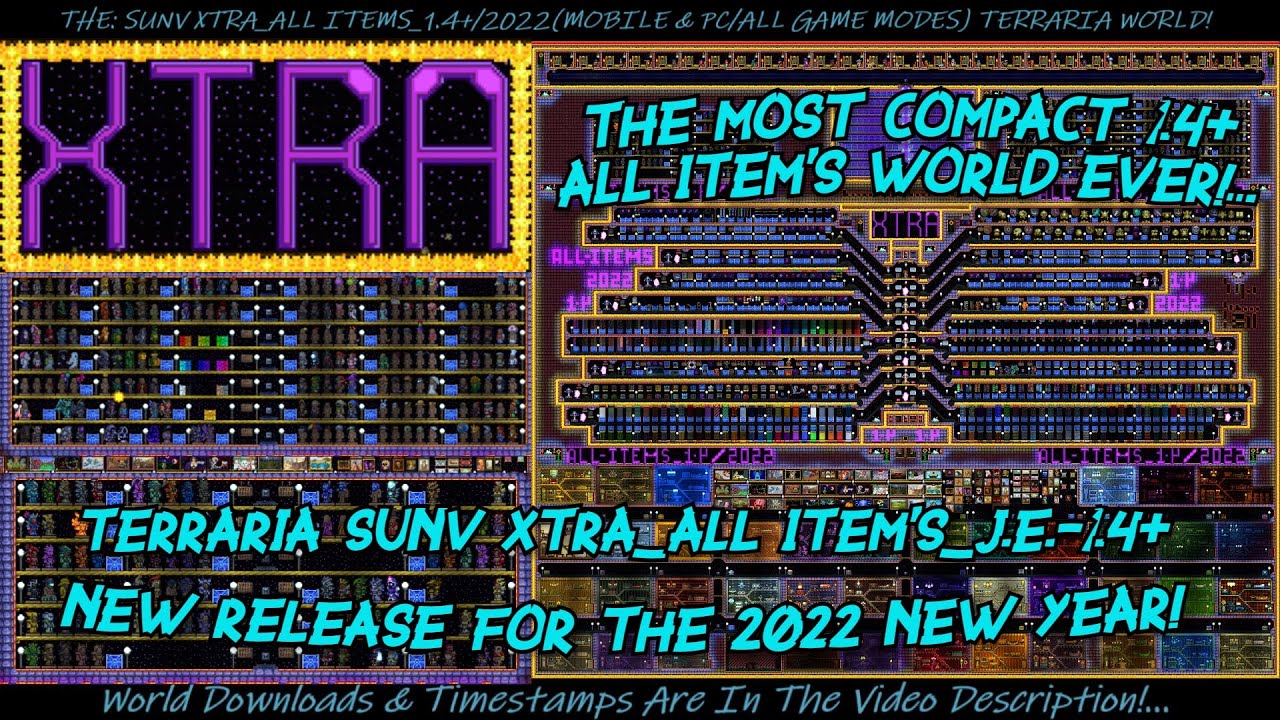 Terraria 1.4 All Items World! #PC [DOWNLOAD LINK BELOW!]