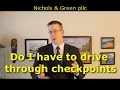 Can I avoid a DUI checkpoints if I turn around?