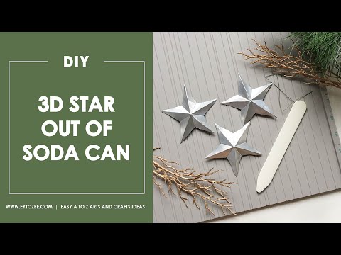Come fare 3D stella su Soda Can