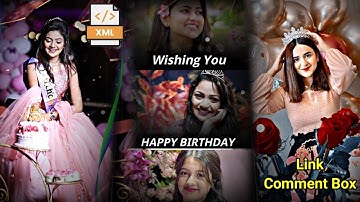 Happy Birthday 😇 Wish Status Video Editing Xml File Alight Motion #birthday #alightmotion #xml
