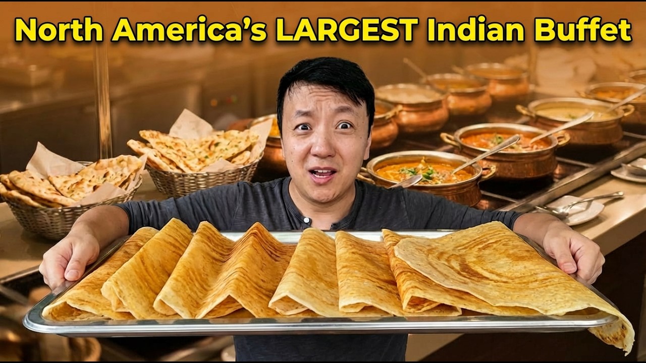 Eating at the Largest ALL YOU CAN EAT Indian Buffet in NORTH AMERICA!