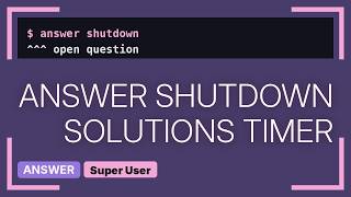 Shutdown timer that turns off computer when playback ends (2 Solutions!!)