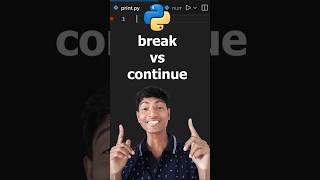 Python Programming: How to use Break and Continue in Loops | Python Shorts #pythonmrjr #coding