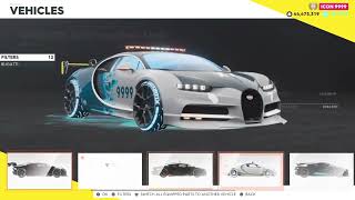 The Crew® 2 Every (Pro settings) For every buyable Bugatti