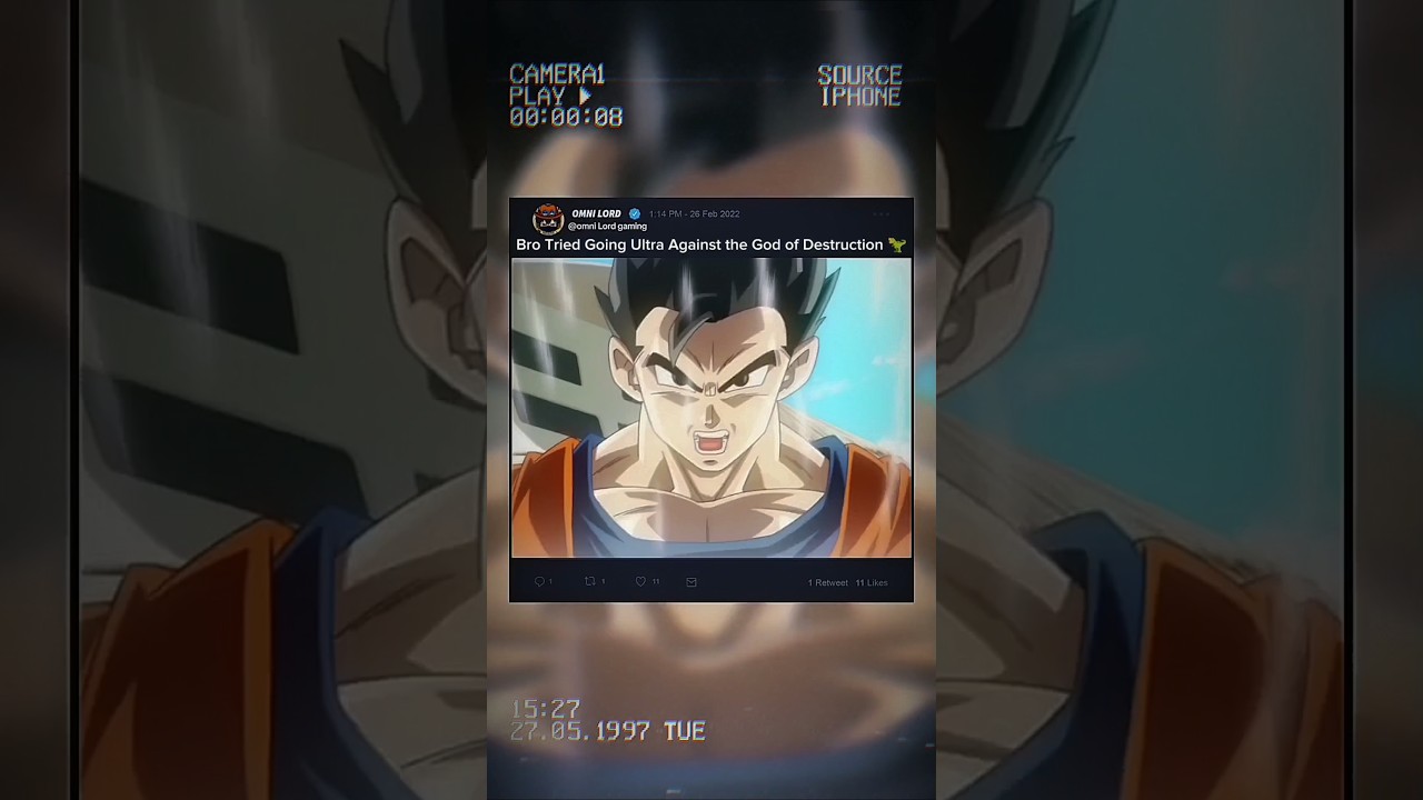 Bro Tried Going Ultra Against the God of Destruction 🦖