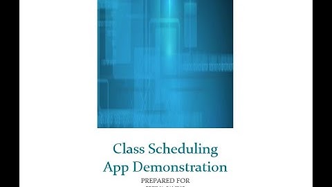 App Demonstration for CS246