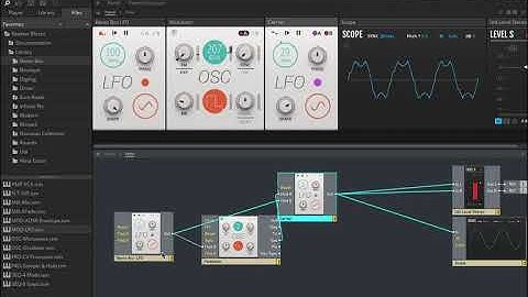 Reaktor Blocks - Frequency Modulation (FM) with LFO