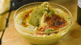 Recetas  Hummus de Aceitunas verdes y aceite de Oliva con crout de sal