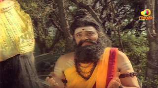 Sri Devi Mookambika Movie Scenes - Goddess Durga Appears Before Maharishi - Sridhar,Bhavya