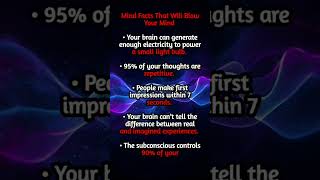 8 Powerful Facts About Your Subconscious Mind  #psycholgyfacts #shorts