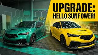 It was time to UPGRADE my wrap! HELLO SUNFLOWER YELLOW!
