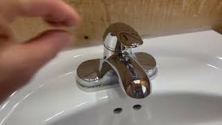 Delta Foundations 4 in  Centerset Single Handle Pro Pak Bathroom Faucet in Chrome Review