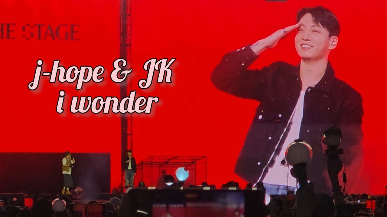 BTS 제이홉&정국 i wonder ⭐️정구기 첫등장⭐️ +멘트 +관중석에서 지켜보는 방탄 멤버들 250613