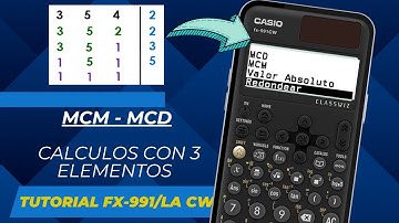 🎯Cómo calcular el MCM y el MCD de 3 números con la Casio fx-991LA CW |