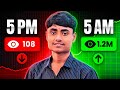 5 PM vs 5 AM: Secret Uploading Time Revealed 🤫 | How to Viral YouTube Videos