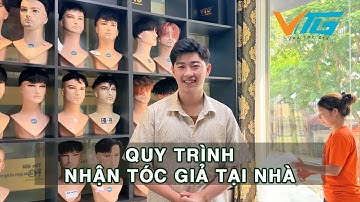 Quy trình nhận tóc giả nam tại nhà cho khách ở xa - Vuatocgia | VTG Hair #shorts #tocgianam