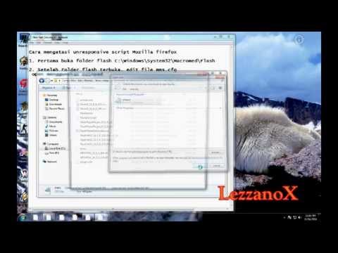 How To Fix Unresponsive Script Mozilla Browser ?