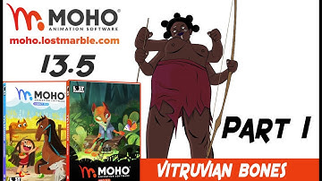 How to use Vitruvian Bones Parts 1 in Moho Pro 13.5