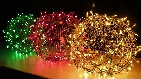 How to make holiday light balls